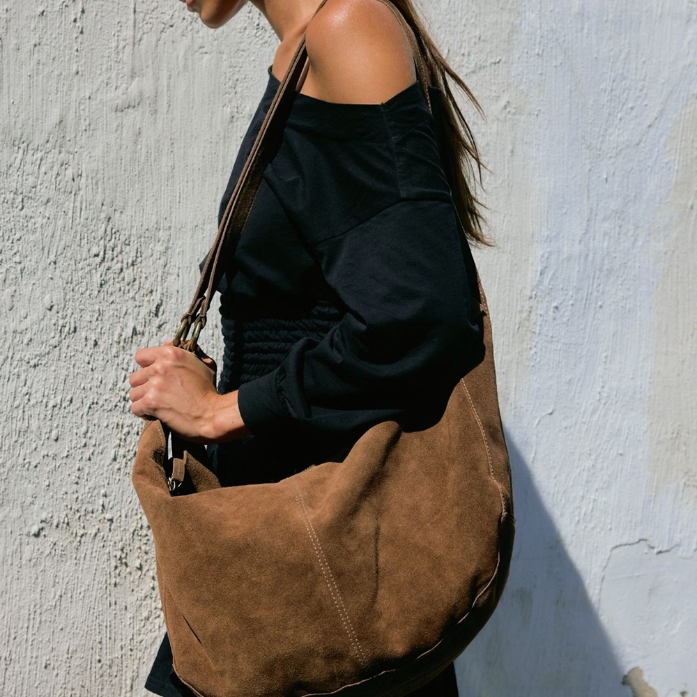 NWOT Free People roma suede bag